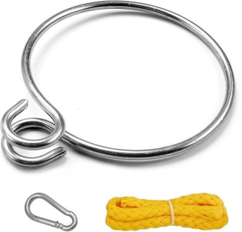 Stainless Steel 6mm Marine Anchor Assist Retrieval Device System Ring with Carabiner and Tether for Boats Yachts Ships in Saudi Arabia