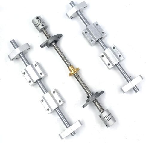 محور بصري عمودي 150 مم ومسمار الرصاص 8 مم ومحامل كتلة الوسادة وكتلة منزلق مع دعم عمود السكك الحديدية المزدوج ومجموعة اقتران العمود المرن المكونة من 15 قطعة in Kuwait