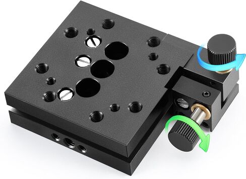 Huanyu مرحلة الميل والدوران البصرية 2.6 بوصة مرحلة زاوية الدقة 2-محور منصة تعديل الزاوية اليدوية ثنائية الأبعاد 3 درجات طاولة إمالة الموضوع طاولة إمالة دوارة ثانوية in Kuwait