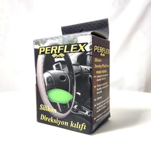 غطاء عجلة القيادة من السيليكون العالمي، يناسب عجلات القيادة بقطر 14 إلى 23 بوصة، ملحق جلدي للسيارة وبطانة مضادة للانزلاق (وردي فاقع) in Kuwait