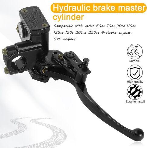 7/8 inch Right Handlebar Hydraulic Brake Master Cylinder Lever for ATV Quad Moped Pit Dirt Bike Kids Motorcycle 50cc 70cc 90cc 110cc 125cc 150c 200cc 250cc GY6 22mm Taotao Kazuma Sunl Roketa in Saudi Arabia