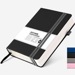 Lined Journal Notebook for Women Men, 352 Pages A5(5.7" x 8.3")College Ruled Hardcover Leather Journals for Writing, Daily Journal Notebooks for Work, Note Taking, Travel, School, Business (Black) in Saudi Arabia
