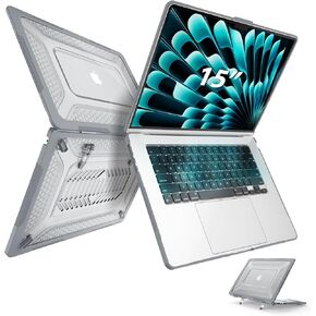 SEYMAC Designed Case for MacBook Pro 14 Inch 2023/2021 Release M3 M2 A2779 M1 A2442 Pro Max Heavy Duty Rugged Hard Shell Case Cover with Anti-Slip Stand for MacBook Pro 14", Blue in Kuwait