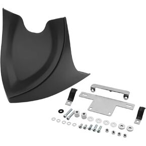 تناسب Harley Touring Sportster Fit for Softail Motorcycle Chin Fairing Mudguard Lower Front Air Dam Cover (Light Black) in Kuwait