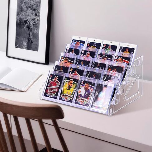 7 Tier 12 "عرض بطاقة Acrylic Card للبطاقات التجارية ، والبطاقات الرياضية ، والملصقات ، وبطاقات البيسبول ، وبطاقات PSA ، وبطاقات متدرجة - عرض شاشة ملصق للبائعين ، وشاشة بطاقة أكريليك (7 طبقات) in Kuwait