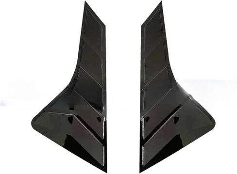 1Pair Rear Triangular Window Decorative Shutters Compatible for Geely Coolray Proton X50 2017-2020 Louvers Spoiler Panel(1Pair Carbon fiber) in Saudi Arabia