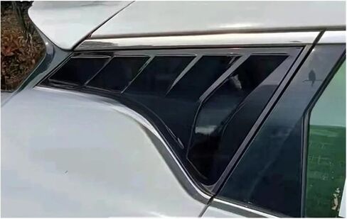 1Pair Rear Triangular Window Decorative Shutters Compatible for Geely Coolray Proton X50 2017-2020 Louvers Spoiler Panel(1Pair Carbon fiber) in Saudi Arabia
