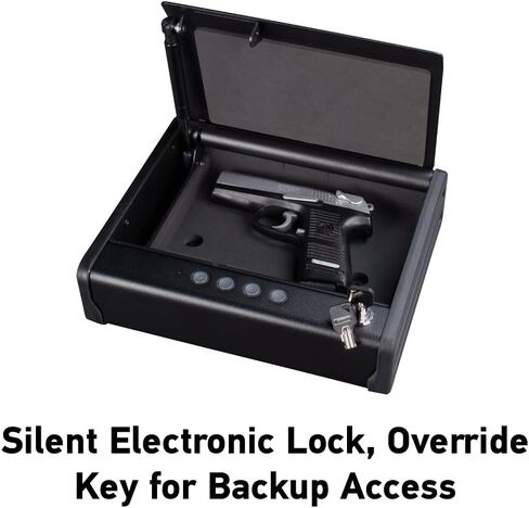 SentrySafe Gun Safe with Digital Keypad Lock, Pistol Safe with Capacity for One Handgun, Firearm Storage with Bolt Down Kit for Home, Car, QAP1E in Saudi Arabia