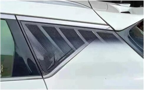 1Pair Rear Triangular Window Decorative Shutters Compatible for Geely Coolray Proton X50 2017-2020 Louvers Spoiler Panel(1Pair Carbon fiber) in Saudi Arabia