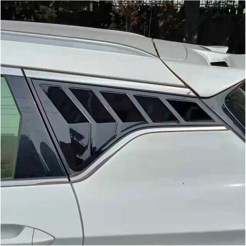 1Pair Rear Triangular Window Decorative Shutters Compatible for Geely Coolray Proton X50 2017-2020 Louvers Spoiler Panel(1Pair Carbon fiber) in Saudi Arabia
