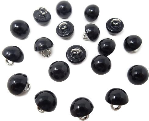 أزرار Honbay 10mm Black Dainty Pearl مع شانك - راتنجات بلاستيكية مستديرة للخياطة ، زخرفية للباس الزفاف ، التنانير ، القفازات ، سبيكة ، قمصان ، القبعات ، الأوشحة ، العصابات ، الحرف (20) in Saudi Arabia