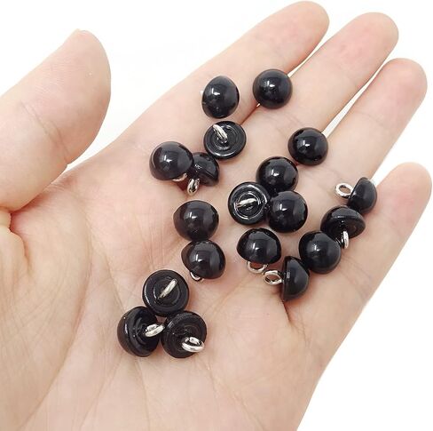 أزرار Honbay 10mm Black Dainty Pearl مع شانك - راتنجات بلاستيكية مستديرة للخياطة ، زخرفية للباس الزفاف ، التنانير ، القفازات ، سبيكة ، قمصان ، القبعات ، الأوشحة ، العصابات ، الحرف (20) in Saudi Arabia