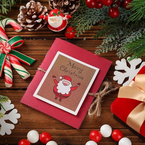 Frienda 2 Set Christmas Mini Gift Card Holder Booklet - Xmas Money and Gift Card Sleeve Book for Holiday, Teacher, Office Employee in Saudi Arabia