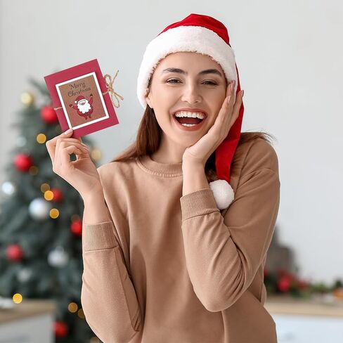 Frienda 2 Set Christmas Mini Gift Card Holder Booklet - Xmas Money and Gift Card Sleeve Book for Holiday, Teacher, Office Employee in Saudi Arabia