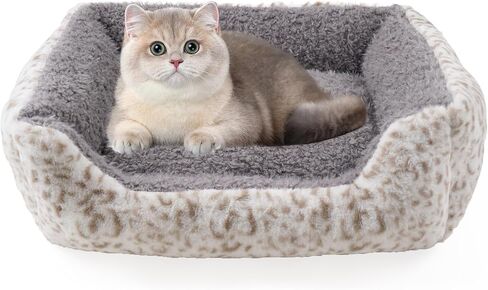 Dog Soft Bed, Anti-Anxiety Puppy Cuddler Bed for Puppy Dog and Cat (Grey, XS) in Kuwait