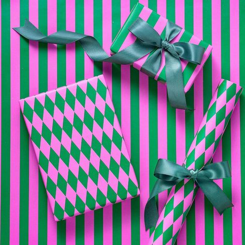 RUSPEPA REVERSIBLE RAPP LOPER For Girls و Mini Roll و Red and Pink Pattern و Diamond Grap ، Walling Gift For Christmas ، عيد الحب ، هدايا سوق مرح ، 17 بوصة × 16.4 قدمًا in Saudi Arabia