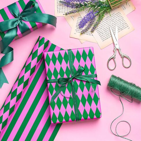 RUSPEPA REVERSIBLE RAPP LOPER For Girls و Mini Roll و Red and Pink Pattern و Diamond Grap ، Walling Gift For Christmas ، عيد الحب ، هدايا سوق مرح ، 17 بوصة × 16.4 قدمًا in Saudi Arabia