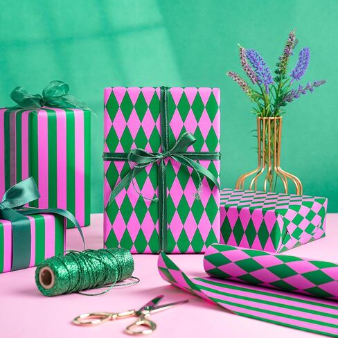 RUSPEPA REVERSIBLE RAPP LOPER For Girls و Mini Roll و Red and Pink Pattern و Diamond Grap ، Walling Gift For Christmas ، عيد الحب ، هدايا سوق مرح ، 17 بوصة × 16.4 قدمًا in Saudi Arabia