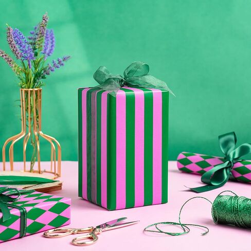 RUSPEPA REVERSIBLE RAPP LOPER For Girls و Mini Roll و Red and Pink Pattern و Diamond Grap ، Walling Gift For Christmas ، عيد الحب ، هدايا سوق مرح ، 17 بوصة × 16.4 قدمًا in Saudi Arabia