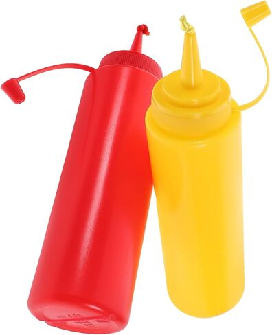 2pcs مضحكة مزيفة من الزجاجات Ketchup Ketchup Toys Toys Toys Toy Toy For Halloween Party in Saudi Arabia