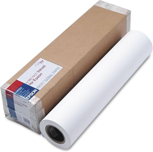 Epson SP91203 Somerset Velvet Paper Roll ، 255 G ، 24 "× 50 قدمًا ، أبيض in Saudi Arabia