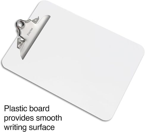 Staples Plastic Clipboard, Letter Size, Clear, 3/Pack (ST10526/10526VS) in Saudi Arabia