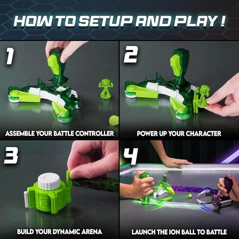 Multiplayer Battle Pack - Heatoru and Arctos - Create Your Own Battle Arena - Fast Paced Battle Game with Collectible Figure and Trading Card - Strategic Fighting Games for Kids in Saudi Arabia