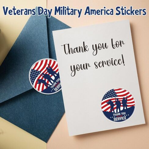 لويز ماليز 500pcs قدامى المحاربين يوم ملصقات أمريكا العسكرية لصالح الحفلات التقاعد شكرا لك على ملصقات ملصق الخدمة الخاصة بك الاحتفال بالإمدادات in Kuwait