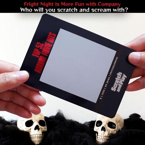 Horror Gifts for Horror Movie Lovers - USA Premium Top 52 Horror Movies Scratch Off Cards - Horror Movie Cards - Halloween Movie Night - Date Night Ideas for Couples - Horror Gift for Women and Men in Saudi Arabia