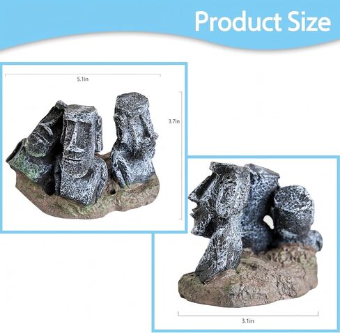 عيد الفصح Moai تمثال Aquarium Decor - Terrariums و reptile Joxes Tabletop أو Office Decoration in Kuwait