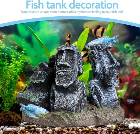عيد الفصح Moai تمثال Aquarium Decor - Terrariums و reptile Joxes Tabletop أو Office Decoration in Kuwait