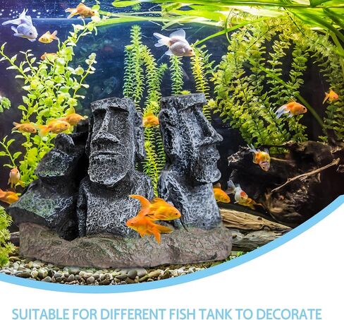 عيد الفصح Moai تمثال Aquarium Decor - Terrariums و reptile Joxes Tabletop أو Office Decoration in Kuwait
