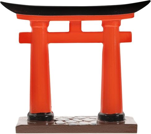 Amosfun Miniature Torii Gate Ornament - Decoration Bonsai على الطراز الياباني لخزانات السمك ، حديقة Zen ، Prop Micro Landscape 3.54 × 0.78 × 3.14 بوصة in Saudi Arabia