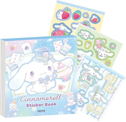 GIANANO Character Sticker Minidiary - Various designs, diary & stationery & notebook decor stickers, mini size sticker diary, 24page (Cinnamo-Roll) in Saudi Arabia