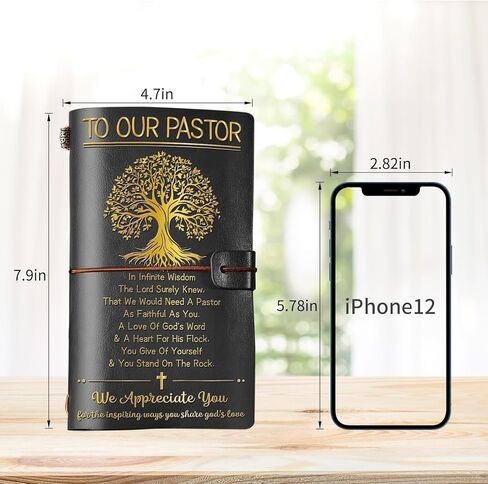 هدايا تقدير القس ، هدايا القس للرجال ، دفتر المجلات المجلس ، هدايا الوزير ، الهدايا المسيحية ، شكرا لك هدايا عيد ميلاد عيد الميلاد للتقاعد للقسا in Kuwait