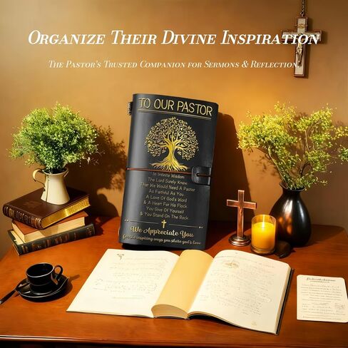 هدايا تقدير القس ، هدايا القس للرجال ، دفتر المجلات المجلس ، هدايا الوزير ، الهدايا المسيحية ، شكرا لك هدايا عيد ميلاد عيد الميلاد للتقاعد للقسا in Kuwait