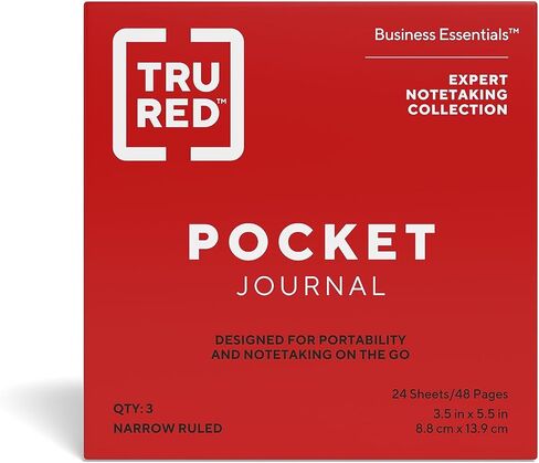 Tru Red Staples TR58427 Pocket Journal ، ألوان منتشرة ، متنوعة in Saudi Arabia