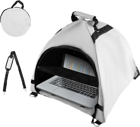 Laptop Tent, Portable Computer Sun Shade and Privacy Foldable Shield Waterproof Laptop Sunshade Accessories for Outdoor Working Outside Travel in Saudi Arabia
