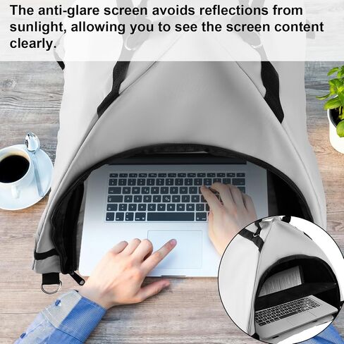 Laptop Tent, Portable Computer Sun Shade and Privacy Foldable Shield Waterproof Laptop Sunshade Accessories for Outdoor Working Outside Travel in Saudi Arabia