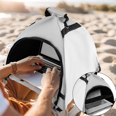 Laptop Tent, Portable Computer Sun Shade and Privacy Foldable Shield Waterproof Laptop Sunshade Accessories for Outdoor Working Outside Travel in Saudi Arabia
