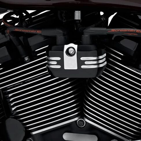Chin Spoiler + Black Ignition Coil Cover Fits for Harley Touring Road King, Street Glide, Road Glide, and Electra Glide 2018-2025 in Saudi Arabia