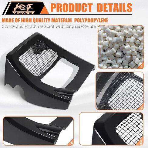 Chin Spoiler + Black Ignition Coil Cover Fits for Harley Touring Road King, Street Glide, Road Glide, and Electra Glide 2018-2025 in Saudi Arabia