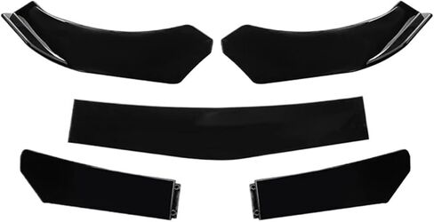 Universal Front Lip Spoiler Pumper قابل للتعديل مع BMW للبنز ل Honda لـ VW Frant Splitter Diffuser Lower Body Kit (أسود لامع) in Kuwait
