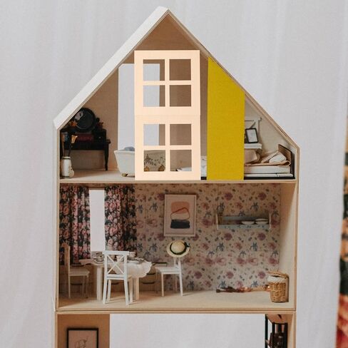 Doitool Dollhouse Wooden Windows 10pcs مربع مصغرة الإطار الأثاث دمية الأثاث مصغرة النافذة الخشبية الصغيرة نماذج دمى الملحقات للدمى ديكورز - 7 سم - 7 سم - in Saudi Arabia