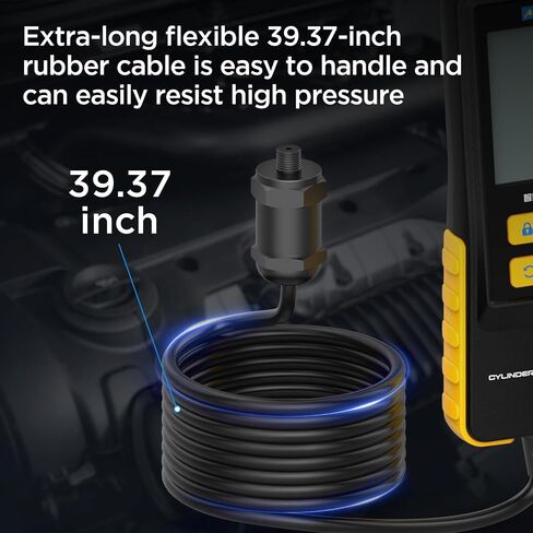 AUTOOL Fuel Pressure Gauge Digital Fuel Pressure Tester Kit, 0-426PSI, 0~29bar Fuel Injection Pressure Test Tools Set with Test Hoses & 11 Connectors, Backlit Display in Kuwait