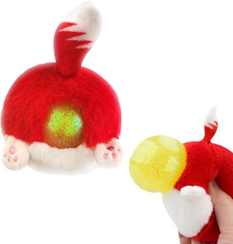 الإجهاد Buster الإجهاد المخلص للأطفال/البالغين قرصة قرصة التهوية تنفيس الكرة ناعمة حبات -Squeze Squishy Ball مع غطاء أفخم (Ginger Cat) in Saudi Arabia