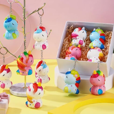 24 PCS Cupcake Squishy Ceychains للطلاب الضغط على كرات الإجهاد مفاتيح ألعاب الإجهاد اللطيفة للمعلم الطالب حفلة عيد ميلاد زميل في العمل in Kuwait