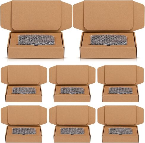 8 Pcs Universal Cell Phone Packing Box 9 x 5 x 2 Inch Smart Phone Packing Box with Clear Bubble out Bag Double Decker Large Cardboard Compartment to Store for Recyclable Packaging in Saudi Arabia
