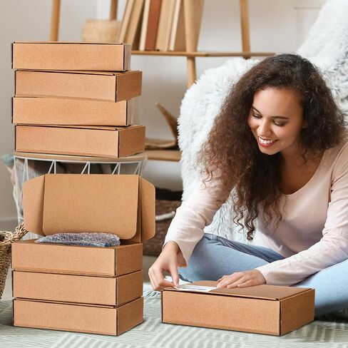 8 Pcs Universal Cell Phone Packing Box 9 x 5 x 2 Inch Smart Phone Packing Box with Clear Bubble out Bag Double Decker Large Cardboard Compartment to Store for Recyclable Packaging in Saudi Arabia