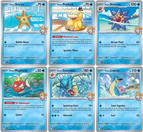 Misty’s Card Lot x6 – Destined Rivals – Pokemon – Gyarados Lapras Psyduck – 049 in Saudi Arabia